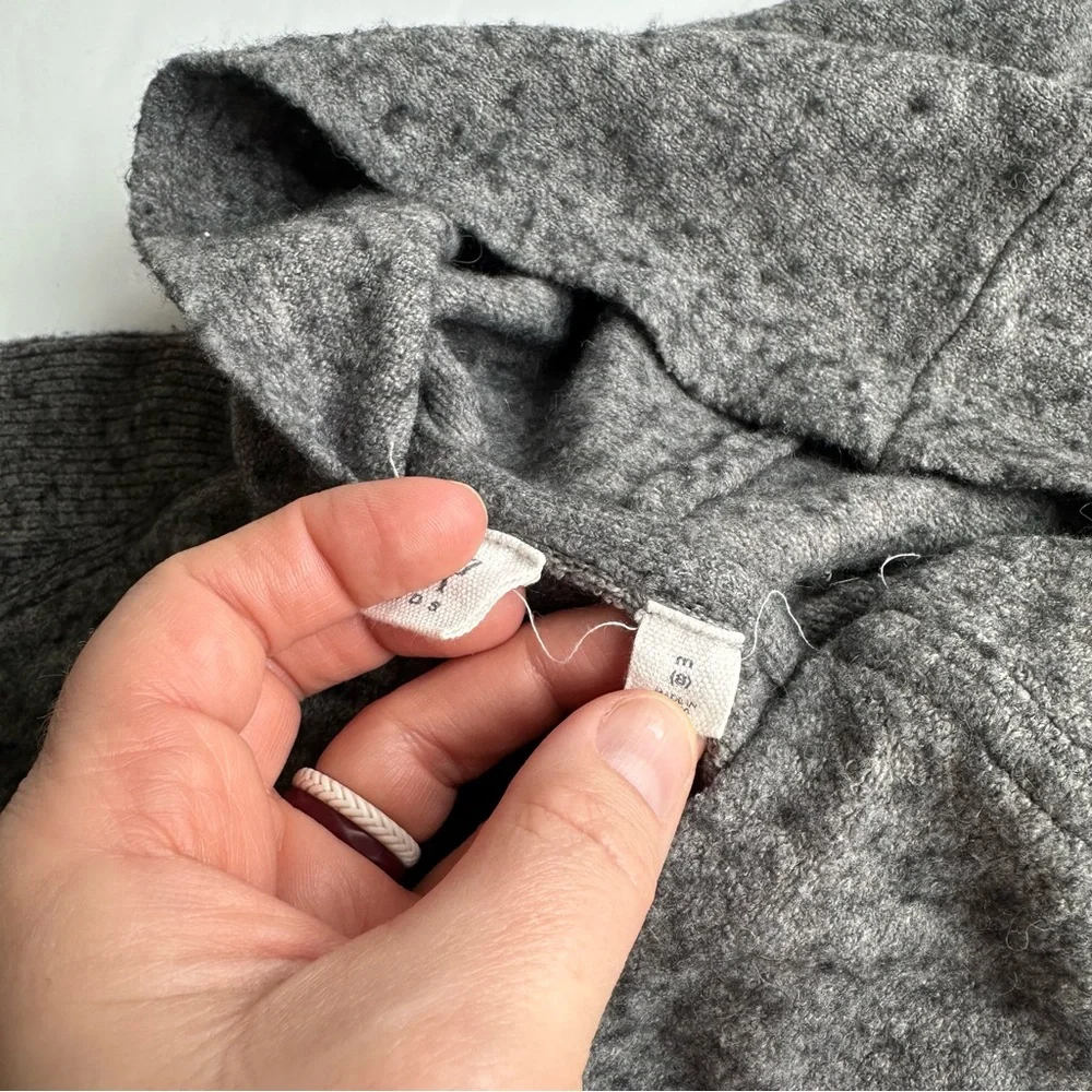 Gap Open Front Hood Wool Cardigan Sweater